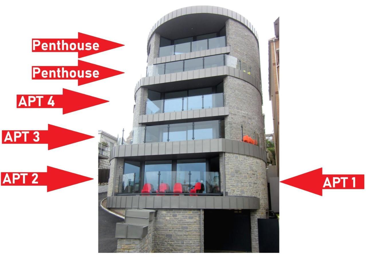 2 The View Apartments Ilfracombe - Seafront, Parking, Lift, Ev 외부 사진